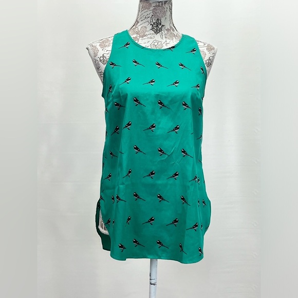 🛍️ BANANA REPUBLIC Green sleeveless top size XS - Picture 5 of 10